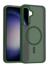 Mey İthalat®  Samsung Galaxy A56 Jota Magsafe Kapak - Koyu Yeşil