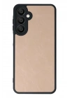 Mey İthalat®  Samsung Galaxy A56 Kılıf Aras Deri Kapak - Pudra