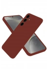 Mey İthalat®  Samsung Galaxy A56 Kılıf First Silikon - Bordo