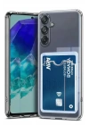 Mey İthalat®  Samsung Galaxy A56 Kılıf Kart Şeffaf Silikon - Şeffaf