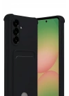 Mey İthalat®  Samsung Galaxy A56 Kılıf Kelvin Kartvizitli Silikon - Siyah