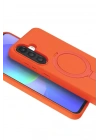 Mey İthalat®  Samsung Galaxy A56 Regal Magsafe Standlı Kapak - Turuncu