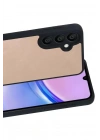 Mey İthalat®  Samsung Galaxy A57 5G Aras Deri Kapak - Pudra