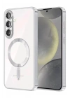Mey İthalat®  Samsung Galaxy A57 5G Kross Magneticsafe Kapak - Gümüş