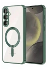 Mey İthalat®  Samsung Galaxy A57 5G Kross Magneticsafe Kapak - Koyu Yeşil