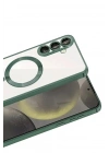 Mey İthalat®  Samsung Galaxy A57 5G Kross Magneticsafe Kapak - Koyu Yeşil