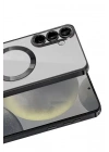 Mey İthalat®  Samsung Galaxy A57 5G Kross Magneticsafe Kapak - Siyah