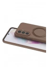 Mey İthalat®  Samsung Galaxy A57 5G Regal Magsafe Standlı Kapak - Çöl Titanyum