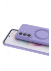 Mey İthalat®  Samsung Galaxy A57 5G Regal Magsafe Standlı Kapak - Lila