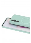 Mey İthalat®  Samsung Galaxy A57 5G Regal Magsafe Standlı Kapak - Su Yeşili