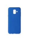 Mey İthalat®  Samsung Galaxy A6 2018 Kılıf First Silikon - Mavi