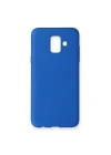Mey İthalat®  Samsung Galaxy A6 2018 Kılıf First Silikon - Mavi