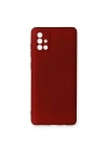 Mey İthalat®  Samsung Galaxy A71 Kılıf First Silikon - Bordo