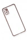 Mey İthalat®  Samsung Galaxy A71 Kılıf Miami Şeffaf Silikon - Açık Mor