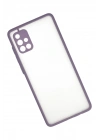 Mey İthalat®  Samsung Galaxy A71 Kılıf Montreal Silikon Kapak - Mor