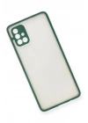 Mey İthalat®  Samsung Galaxy A71 Kılıf Montreal Silikon Kapak - Yeşil