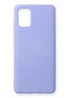 Mey İthalat®  Samsung Galaxy A71 Kılıf Nano içi Kadife Silikon - Lila