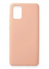 Mey İthalat®  Samsung Galaxy A71 Kılıf Nano içi Kadife Silikon - Pudra
