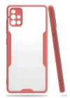 Mey İthalat®  Samsung Galaxy A71 Kılıf Platin Silikon - Pembe