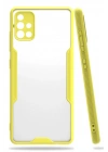 Mey İthalat®  Samsung Galaxy A71 Kılıf Platin Silikon - Sarı
