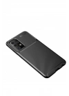Mey İthalat®  Samsung Galaxy A72 Kılıf Auto Focus Karbon Kapak - Siyah
