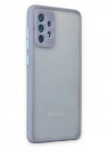 Mey İthalat®  Samsung Galaxy A72 Kılıf Montreal Silikon Kapak - Gri