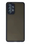 Mey İthalat®  Samsung Galaxy A72 Kılıf Montreal Silikon Kapak - Lacivert