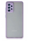 Mey İthalat®  Samsung Galaxy A72 Kılıf Montreal Silikon Kapak - Mor