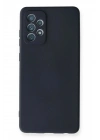 Mey İthalat®  Samsung Galaxy A72 Kılıf Nano içi Kadife Silikon - Lacivert