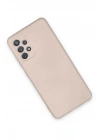 Mey İthalat®  Samsung Galaxy A72 Kılıf Nano içi Kadife Silikon - Pudra
