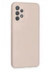 Mey İthalat®  Samsung Galaxy A72 Kılıf Nano içi Kadife Silikon - Pudra