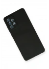 Mey İthalat®  Samsung Galaxy A72 Kılıf Nano içi Kadife Silikon - Siyah