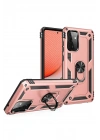 Mey İthalat®  Samsung Galaxy A72 Kılıf Sofya Yüzüklü Silikon Kapak - Rose