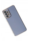 Mey İthalat®  Samsung Galaxy A73 5G Kılıf Volet Silikon - Mavi