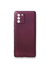Mey İthalat®  Samsung Galaxy A91 / S10 Lite Kılıf First Silikon - Mürdüm