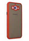 Mey İthalat®  Samsung Galaxy J7 Kılıf Montreal Silikon Kapak - Kırmızı