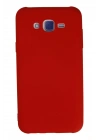 Mey İthalat®  Samsung Galaxy J7 Kılıf Nano içi Kadife Silikon - Kırmızı