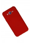 Mey İthalat®  Samsung Galaxy J7 Kılıf Nano içi Kadife Silikon - Kırmızı