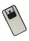 Mey İthalat®  Samsung Galaxy J7 Kılıf Palm Buzlu Kamera Sürgülü Silikon - Siyah