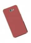 Mey İthalat®  Samsung Galaxy J7 Prime Kılıf Volet Silikon - Kırmızı