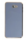 Mey İthalat®  Samsung Galaxy J7 Prime Kılıf Volet Silikon - Mavi