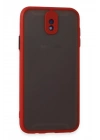 Mey İthalat®  Samsung Galaxy J7 Pro / J730 Kılıf Montreal Silikon Kapak - Kırmızı