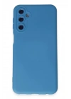 Mey İthalat®  Samsung Galaxy M14 5G Kılıf Nano içi Kadife Silikon - Mavi