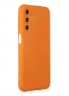Mey İthalat®  Samsung Galaxy M14 5G Kılıf Nano içi Kadife Silikon - Turuncu