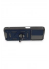Mey İthalat®  Samsung Galaxy M14 5G Kılıf Pars Lens Yüzüklü Silikon - Lacivert