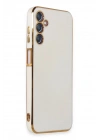 Mey İthalat®  Samsung Galaxy M14 5G Kılıf Volet Silikon - Beyaz