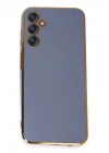 Mey İthalat®  Samsung Galaxy M14 5G Kılıf Volet Silikon - Mavi