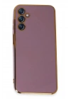 Mey İthalat®  Samsung Galaxy M14 5G Kılıf Volet Silikon - Mor