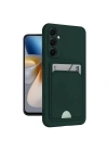 Mey İthalat®  Samsung Galaxy M15 Kelvin Kartvizitli Silikon - Koyu Yeşil