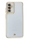 Mey İthalat®  Samsung Galaxy M23 Kılıf Liva Lens Silikon - Beyaz